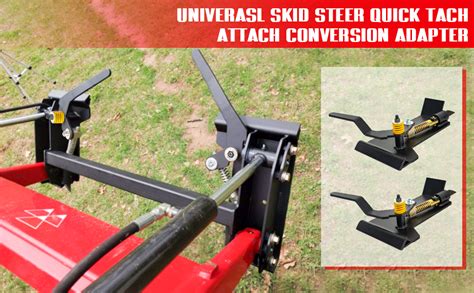 skid steer quick tach plate|universal skid steer attachment plate.